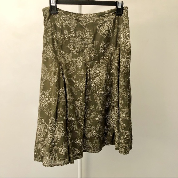 Reitmans Boho Floral Pattern Cottagecore Festival Summer A  Line Midi Skirt - Picture 4 of 15